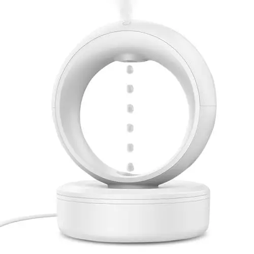 Produktbild: Anti Schwerkraft Wassertropfen Luftbefeuchter, Cool Mist Luftbefeuchter, 680ml Diffusor für ätherische Öle Ultraschall-Nebelbefeuchter mit Nachtlicht, Automatische Abschaltung für Büro, Schlafzimmer