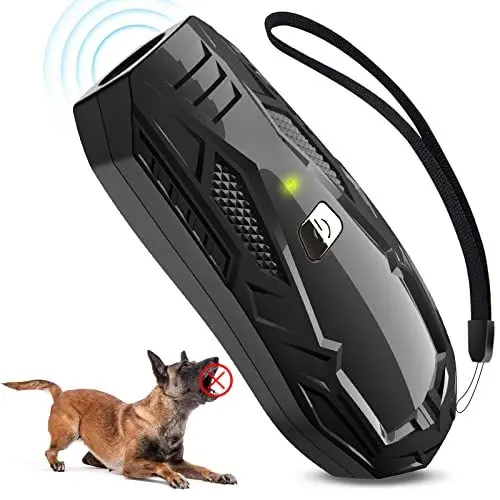 Produktbild: Antibell für Hunde, Ultraschall Anti Bell Gerät ​Bellenstopper Hund, Ultraschall-Anti-Bellgerät Hundebellen-Abschreckmittel Hunderindenstopper für