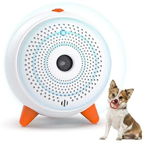 Produktbild: Antibell für Hunde, Ultraschall Antibell Hund Anti Bellen Gerät, Antibell für Hunde Anti Bell Halsbänder für Hunde, Anti Bell Hundetrainings Geräte Draußen Zuhause für Kleine, Mittelgroße Hunde