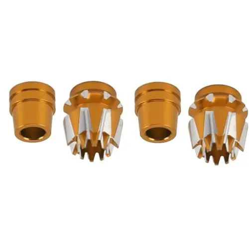 Produktbild: Anti-Rutsch-Joysticks, Ergonomisch Gestaltete Drohnen-Controller-Sticks, Ersatz aus Aluminiumlegierung, Leicht und Komfortabel, Kompatibel mit FUTABA, WFLY, RadioLink (Gold)