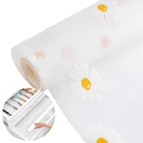 Produktbild: Antirutschmatte Schubladen, 2 Stück Schrankpapier Transparent wasserdichte Schubladen Einlagen 30 × 100cm Kühlschrankmatten Schubladenmatte für Küchenschränke Regalschrank