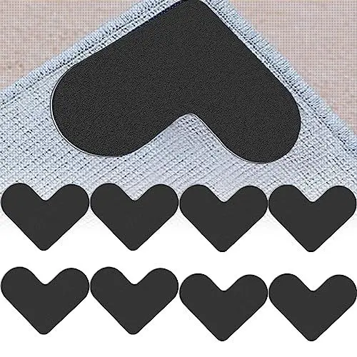 Produktbild: Antirutschmatte für Teppich 8 Stück Teppich Antirutschunterlage Wiederverwendbar Anti Rutsch Teppichunterlage Anti Curling Rug Gripper für Hartholzböden, Teppiche und Matten