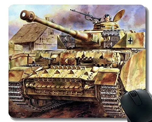 Produktbild: Anti-Rutsch-Mauspad-Matte, Militär Panzer IV Mousepad