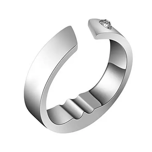 Produktbild: Anti-Schnarch-Ring, Schnarchstopper aus Titanstahl, Akupressur, Natürliche Therapie, Schnarchstopp, Schlafatem-Schnarchhilfe, Schlafhilfe Gegen Schlaflosigkeit(Extra Large)