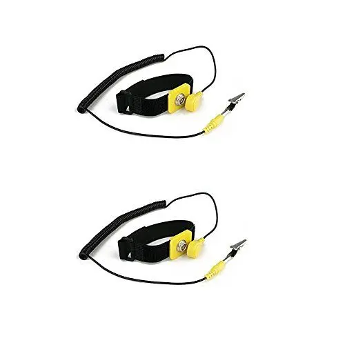 Produktbild: Anti-Static-Handgelenkband Erdung Handgelenkband Erdungsband ESD-Entladung - verhindert Aufbau von statischer Elektrizität ((2 Packungen))