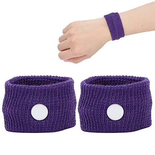 Produktbild: Anti-Übelkeit-Armband Bewegungskrankheit-Armband Anti-Übelkeit-Anti-Bewegungskrankheit-Armband Lindert Seekrankheit Autokrankheit Schwindel Auto Boot Flugzeug Reisen Kinder Erwachsene(lila)