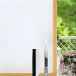 Produktbild: Antrect Spiegelfolie Fenster Sichtschutz 30x200cm Milchglasfolie Statisch Haftend, Sonnenschutz Fenster innen, Fensterfolie Spiegelfolie, Fensterfolie Matt