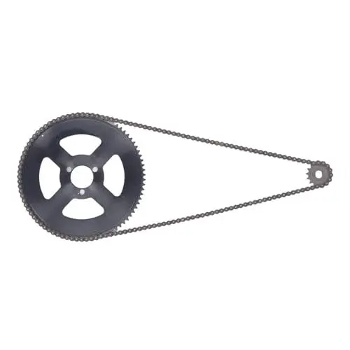 Produktbild: Antriebskettenrad-Kettensatz, 25H-Kettenradsatz, vorderes und hinteres Kettenrad, Kettenrad-Kettenrad für DIY 47CC 49CC Mini-Motorräder, Stahl