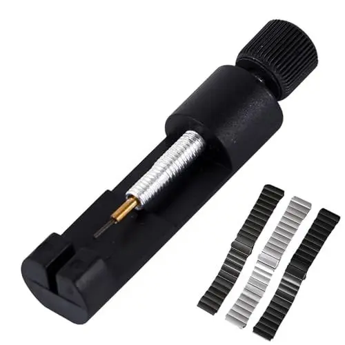 Produktbild: Anulely Werkzeug zum Entfernen von Gliedern, Bandreparaturwerkzeug, Armband-Einsteller, Werkzeugset, Gliederentferner, Reparaturwerkzeug für Bandersatz und Größenänderung, Uhrenentferner aus
