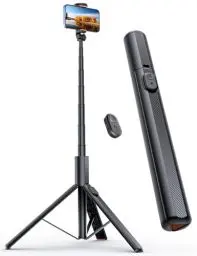 Produktbild: ANXRE 180cm Handy Stativ Selfie Stick, All-in-1 Handystativhalter Kamera Stativ für Smartphone mit Fernauslöser Kompatibel mit Phone Kamera Gopro