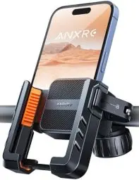 Produktbild: ANXRE Handyhalterung Fahrrad Lenker, Handyhalter Motorrad (360° Drehbar & 1S-Freigabe) Universal Fahrrad Handyhalterung Lenker Motorrad für iPhone 15/14/13 Pro Max Android (Alle 4.7
