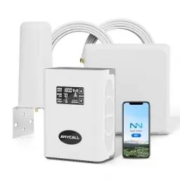 Produktbild: ANYCALL Mobilfunk Signalverstärker für Band 1, 3, 7, 20, Empfangsverstärker Handy für Haus und Büro, 5G 4G LTE 3G GSM Repeater für Alle Netzbetreiber O2 E-Plus T-Mobile, Handynetz Verstärker