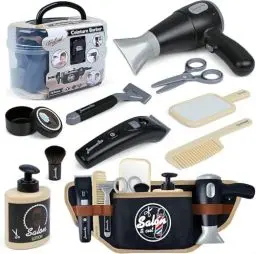 Produktbild: ANYCESO Kinder Friseur Salon Spielset- mit Haartrockner und Schminktaschen Beauty Set,10-teiliges Kinderschminke-Set,Styling,Make-Up-Accessoires,Rollenspielzeug für Jungen ab 3 Jahren