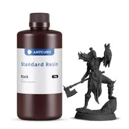 Produktbild: ANYCUBIC 3D Drucker Resin, UV 405nm Standard Rapid Photopolymer Resin, mit Hoher Genauigkeit und Schneller Aushärtung und Hervorragender Fließfähigkeit für den LCD DLP 3D Printer (Schwarz,1000g)