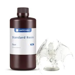Produktbild: ANYCUBIC 3D Drucker Resin, UV 405nm Standard Rapid Photopolymer Resin, mit Hoher Genauigkeit und Schneller Aushärtung und Hervorragender Fließfähigkeit für den LCD DLP 3D Printer (Transluzent,1000g)