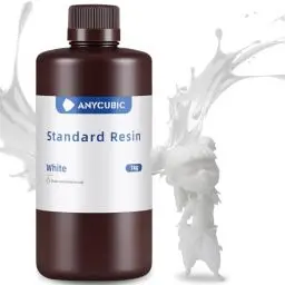 Produktbild: ANYCUBIC 3D Drucker Standard Resin 1000g, UV 405nm Rapid Photopolymer Resin, mit Hoher Genauigkeit und Schneller Aushärtung und Hervorragender Fließfähigkeit für LCD 3D Drucker, Weiß