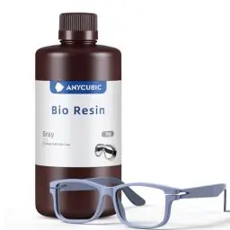 Produktbild: ANYCUBIC Bio Resin, 3D Drucker Resin mit Geringer Reizung, Minimalem Geruch, Hautkontakt, Ausgezeichneter Zähigkeit und Belastbarkeit, Geeignet für LCD/DLP/SLA 3D-Drucker, Grau, 1000g