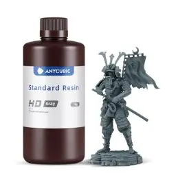 Produktbild: ANYCUBIC HD 3D Drucker Resin, UV 405nm Standard Rapid Resin, HD-Details, Kontrastverstärkung, Geeignet für 4/6/8K DLP, LCD 3D-Drucker (HD-Grau, 1000g)
