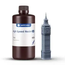 Produktbild: ANYCUBIC High Speed ​​2.0 3D Drucker Resin, Hochaktives, Niedrigviskoses und Hochliquides 3D-Harz, 170 mm/h Ultrahochgeschwindigkeitsdruck mit Anycubic Photon Mono M7 Pro 3D Drucker, Grau, 1000g