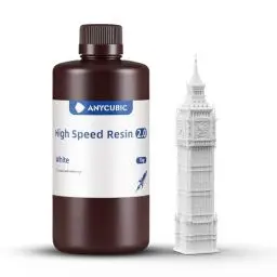 Produktbild: ANYCUBIC High Speed ​​2.0 3D Drucker Resin, Hochaktives, Niedrigviskoses und Hochliquides 3D-Harz, 170 mm/h Ultrahochgeschwindigkeitsdruck mit Anycubic Photon Mono M7 Pro 3D Drucker, Weiß, 1000g