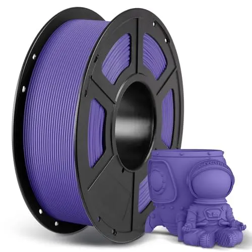 Produktbild: ANYCUBIC PETG Filament 1,75 mm, Maßgenauigkeit +/- 0,02 mm, 3D-Druck-Filament für 3D-Drucker, Vakuumverpackung, Ordentliche Spule, Lila 1KG