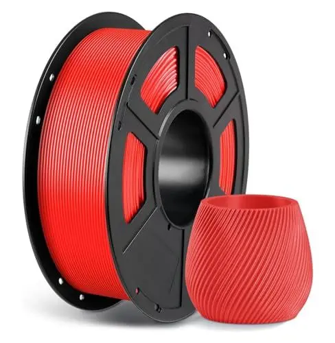 Produktbild: ANYCUBIC PETG Filament 1,75 mm, Maßgenauigkeit +/- 0,02 mm, 3D-Druck-Filament für 3D-Drucker, Vakuumverpackung, Ordentliche Spule, Rot 1KG