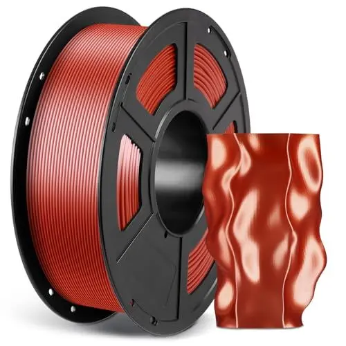 Produktbild: ANYCUBIC PLA Filament 1.75mm Silk Kupfer, 3D Drucker Filament 1.75 PLA Shiny Filament, Glänzend, Premium-Qualität,1KG Seide Rotes Kupfer