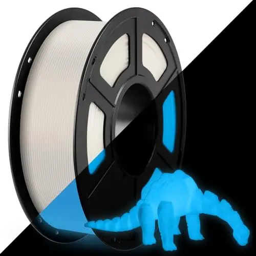 Produktbild: ANYCUBIC PLA Leuchtet Filament, im Dunkeln Leuchtendes Blaues Filament 1.75mm, Maßgenauigkeit +/- 0.02mm, 1kg Spule Filament PLA für 3D Drucker, Leuchtendes Blau