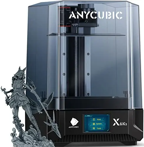 Produktbild: ANYCUBIC Photon Mono X 6Ks Resin 3D Drucker mit 9,1 Zoll 6K-Bildschirm, Doppelschiene-Z-Achse, Lighturbo Matrixlichtquelle, Druckgröße 195,84x122,4x200mm / 7,7x4,8x7,8 Zoll