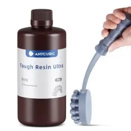 Produktbild: ANYCUBIC Ultra Tough 3D Drucker Resin, Ultrafest und Robust, Dauerhafte Schlagfestigkeit, Außergewöhnliche Flexibilität, eeignet für alle DLP/LCD Harz 3D Drucker (Grau, 1000g)