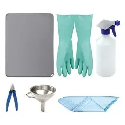 Produktbild: ANYCUBIC Werkzeuge für Resin 3D Drucker, Toolkit mit Zangen, Lappen, Handschuhe, Filter, Silikonpads, Sprühflasche, 3D Drucker Zubehör für LCD/DLP/SLA 3D Drucker