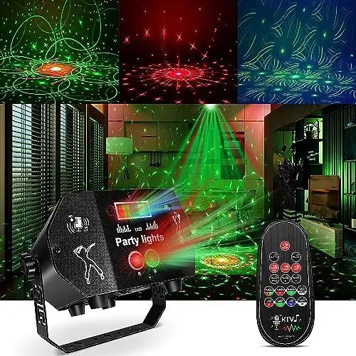 Produktbild: Anykuu Discokugel 60 LED-Muster Party Lichter mit Kabellose Fernbedienung LED Disco Lichter Musikaktiviertem Stroboskop USB-Kabel Discolicht Partylicht für Party Klub Festival