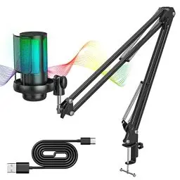 Produktbild: Anykuu Kondensator Microphone Kit Professional, 192kHZ/24 USB Gaming Mikrofon PC Streaming Podcast USB Mikrofon Popschutz, für Gaming/Studio/Youtuber Karaoke/Podcasting