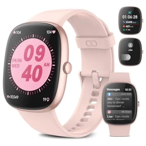 Produktbild: anyloop Fitnessuhr Damen Schrittzähler Uhr,1.69