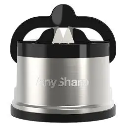 Produktbild: AnySharp Pro Messerschärfer (Metall) mit Saugnapf, Gebürstetes Metall