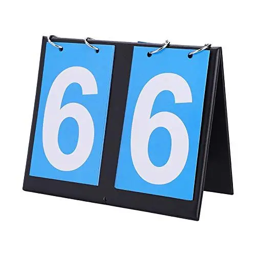Produktbild: Anzeigetafel, Sportanzeigetafel, 2 Stellige Anzeigetafel, Anzeigetafel Digit Flip Sport Anzeigetafel Karton, Punktezähler Tragbare Falte Sporttischplatte Zahlen Für Tischtennis Basketball Volleyball