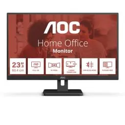 Produktbild: AOC 24E3UM - 24 Zoll FHD Monitor, AdaptiveSync, Laustprecher (1920x1080, 75 Hz, DisplayPort, HDMI, VGA, USB Hub) schwarz
