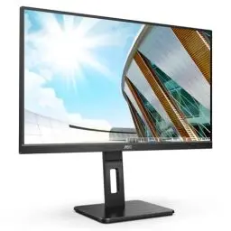Produktbild: AOC 24P2QM - 24 Zoll FHD Monitor, höhenverstellbar (1920x1080, 75 Hz, VGA, DVI, HDMI, DisplayPort, USB Hub) schwarz