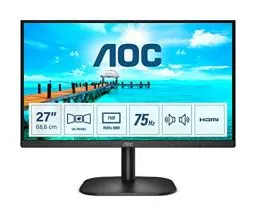 Produktbild: AOC 27B2AM - 27 Zoll FHD Monitor (1920x1080, 75 Hz, VGA, HDMI) schwarz