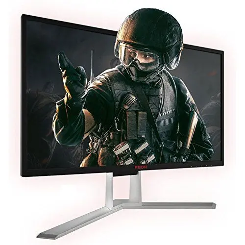 Produktbild: AOC AGON AG251FG - 25 Zoll FHD Gaming Monitor, 240 Hz, 1ms, G-Sync (1920x1080, HDMI, DisplayPort, USB Hub) schwarz/rot