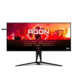 Produktbild: AOC AGON AG405UXC - 40 Zoll WQHD Gaming Monitor, 144 Hz, 1 ms GtG, HDR400, FreeSync Prem., G-Sync comp., (3440x1440, HDMI, DisplayPort, USB-C (90W PD), USB Hub) schwarz/rot