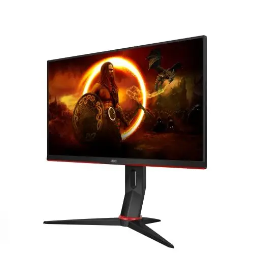 Produktbild: AOC Gaming 24G2SP - 24 Zoll FHD Monitor, 165 Hz, 1 ms, FreeSync Premium (1920x1080, VGA, HDMI, DisplayPort) schwarz/rot