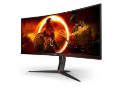 Produktbild: AOC Gaming CU34G2XP - 34 Zoll WQHD Curved Monitor, 180 Hz, FreeSync Prem., HDR400 (3440x1440, 1ms GtG, HDMI, DisplayPort, USB Hub) schwarz-rot