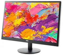 Produktbild: AOC M2470SWH - 24 Zoll FHD Monitor (1920x1080, 60 Hz, VGA, HDMI) schwarz