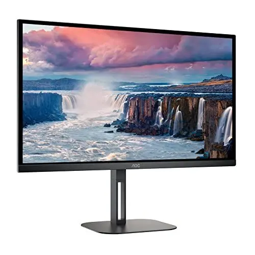 Produktbild: AOC Q27V5N - 27 Zoll QHD Monitor, Lautsprecher, höhenverstellbar (2560x1440, 75 Hz, DisplayPort, HDMI) schwarz
