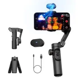 Produktbild: AOCHUAN Gimbal Stabilizer für iPhone mit AI Tracking Sensor, Gimbal mit Fokusrad für iPhone/Android, Telefonstabilisator mit 7.0 Anti-Shake für Videoaufnahmen-Smart XE AI