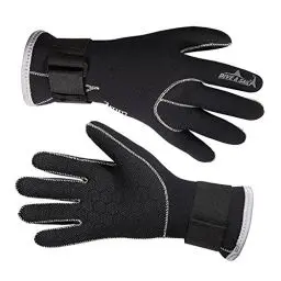 Produktbild: Aogolouk 3MM Neoprenhandschuhen Handschuhe zum Surfen, Tauchen, Schwimmen, Wassersport (M)