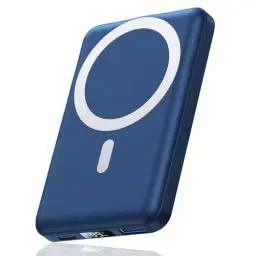 Produktbild: AOGUERBE for Mag-Safe Powerbank iPhone, 10000mAh Wireless Power Bank mit USB C in&Out, 22,5W Klein Aber Stark Magnetische Powerbank für iPhone 16/15/14/13/12 Pro/Pro Max/Plus/Mini (Rosa)