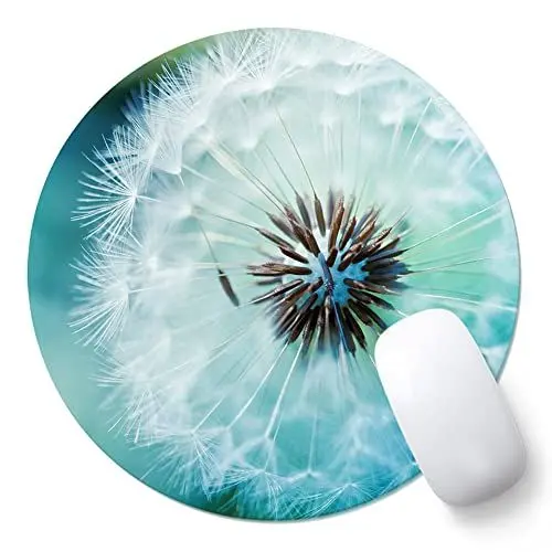 Produktbild: AOKSUNOVA Mauspad Rund 20cm Mousepad mit Motiv Mauspad Klein Design Löwenzahn