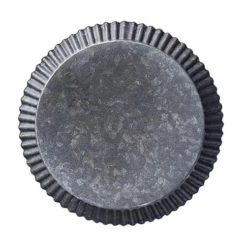 Produktbild: AOKWAWALIY 1Stk rundes Ablagefach lagercontainer tischdeko esstisch palletten paletten tray Cupcake-Dekoration Schreibtischdekoration Snack-Tablett Speicherplatte Eisen Silver
